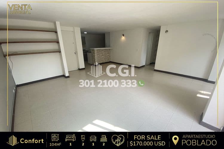 Apartaestudio en Venta en El Poblado, Medellín - Imagen 1