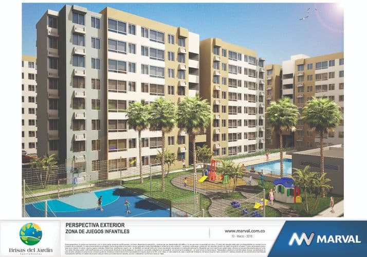 Brisas del Jardín, Apartamentos en Venta en La esperanza, Cartagena - Imagen 1